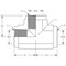 World Wide Fittings Female Pipe to Female Pipe to Female Pipe Tee F3709X20X20X20 - alternate 2